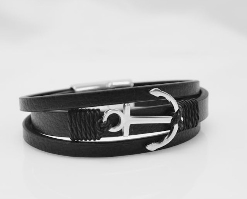 leren heren armband